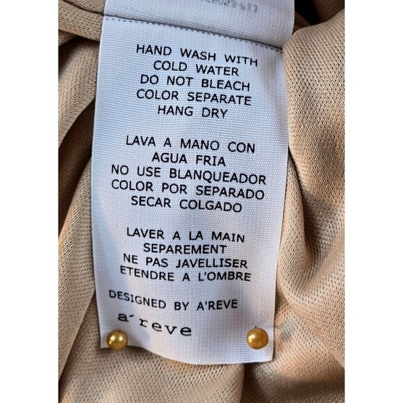 A'Reve Boho Skirt Hi-Lo M Cream Gold Tired Lace Tulle Festival Party Whimsygoth - Picture 10 of 13